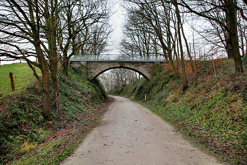 Radweg auf der ehem. Bahnstrecke Wuppertal-Wichlinghausen–Hattingen (Sprockhövel) / 24.12.2017