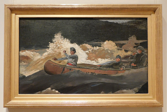 Shooting the Rapids by Winslow Homer in the Metropolitan Museum of Art, February 2020
