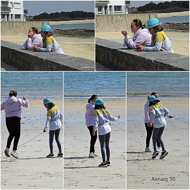 les filles à la plage