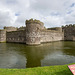 Beaumaris castle and moat