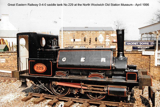 Saddle tank 229 GER North Woolwich Old Station Museum Apr 1996