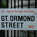 Great Ormond Street sign