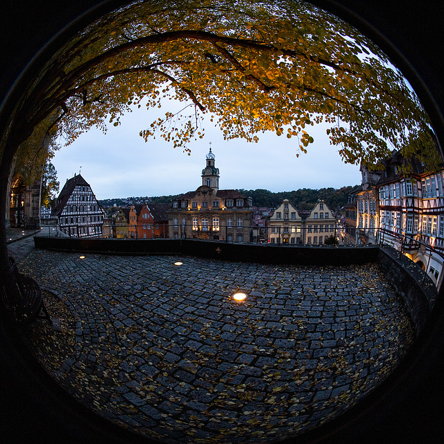 Blick auf das Ensemble am Marktplatz