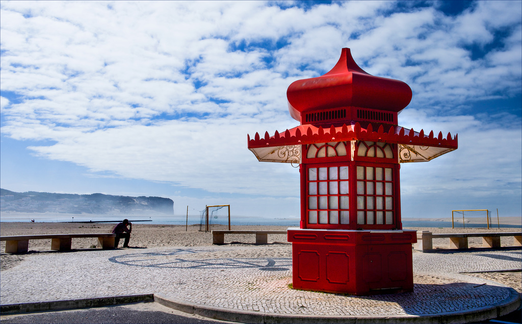 Foz do Arelho, quiosque vermelho