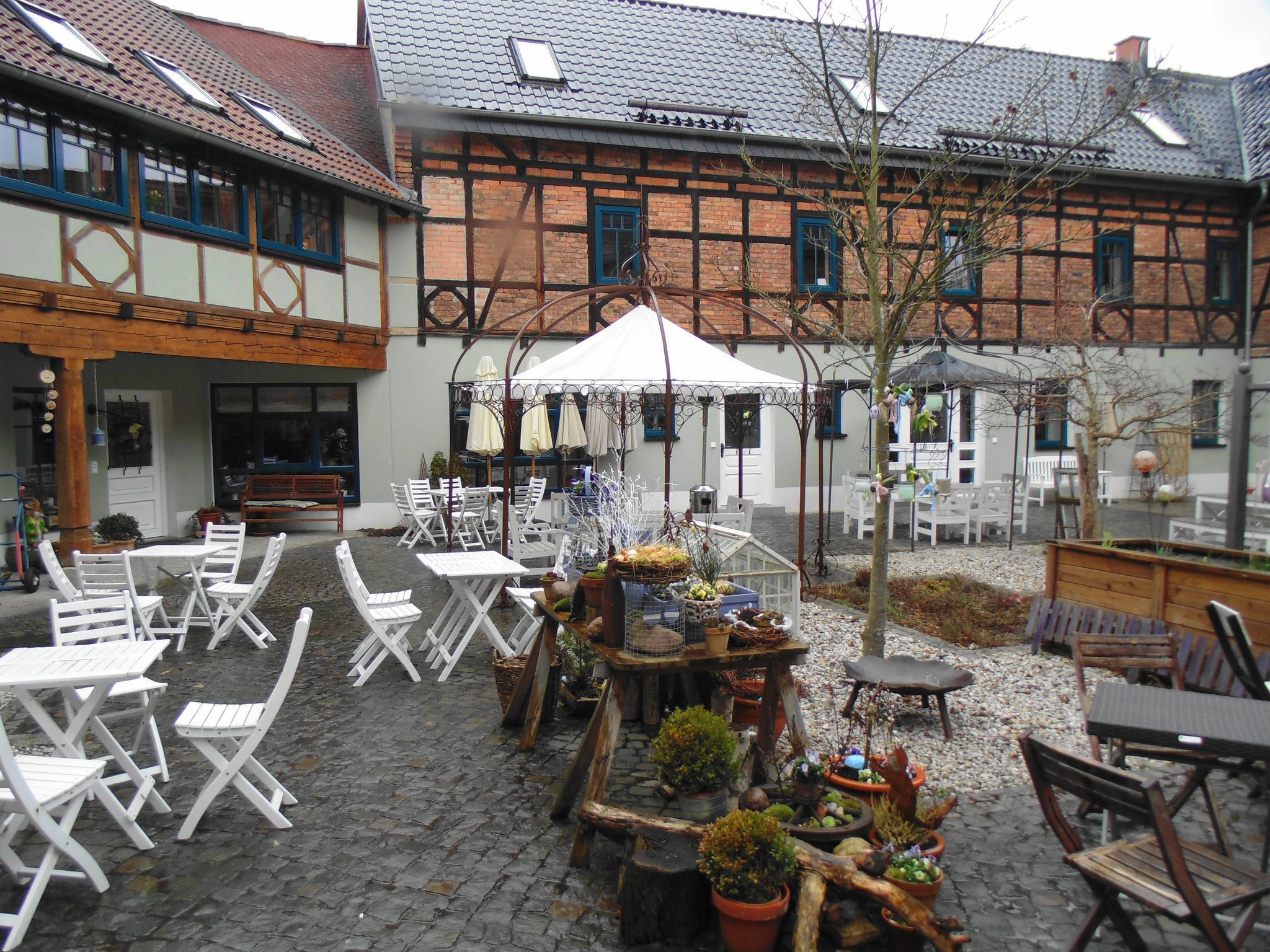 Innenhof vom Cafe Bergmann