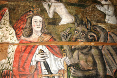 Detail of the Wenhaston Doom Painting, Saint Peter's Church, Wenhaston, Suffolk