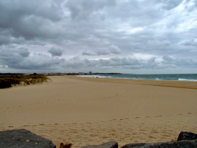 Looking back along Alvor Praia from Breakwater (2011)