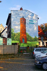 Parchim, Wandbild Wasserturm