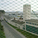 Blick von der neuen Brücke auf die alten Fischhallen