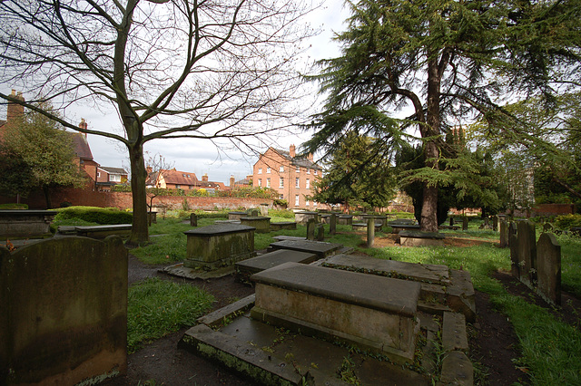 St Chad's Churchyard, Shrewsbury, Shropshire