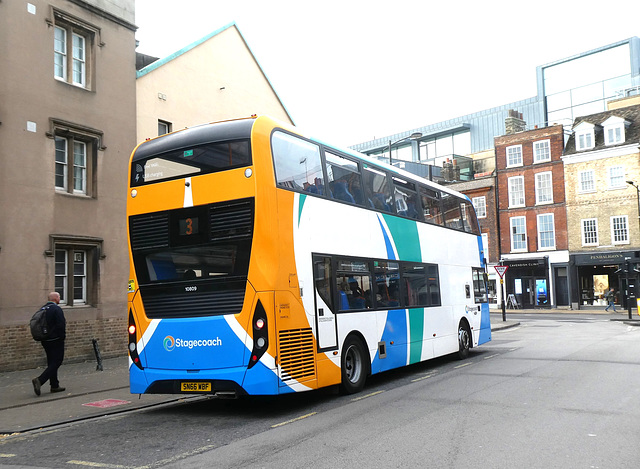 Stagecoach East 10809 (SN66 WBF) in Cambridge - 18 Oct 2023 (P1160789)