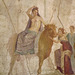 Detail of the Europa and the Bull Wall Painting in the Naples Archaeological Museum, July 2012