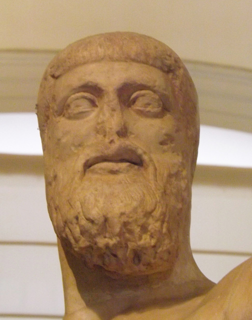 Detail of the Tyrannicides Sculptural Group in the Naples Archaeological Museum, July 2012