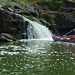 Украина, На байдарке у водопада Вчелька на реке Гнилопять / Ukraine, On the kayak close to the Vchelka waterfall on the Gnilopyat river