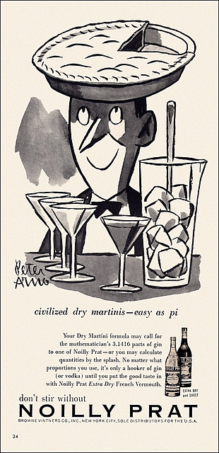 Noilly Prat Gin Ad, 1957