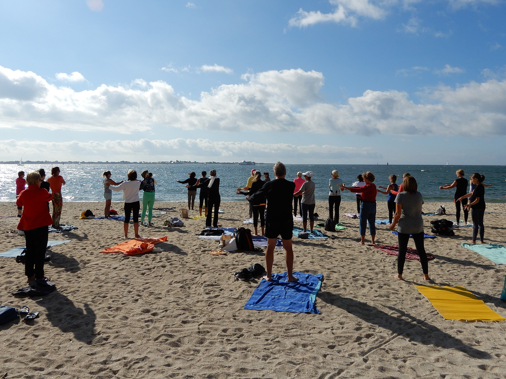 Forme à la plage ce matin