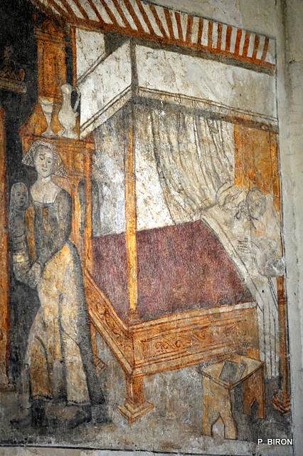 Fresque de l'Eglise Notre-Dame du Mont Harou à Moutiers-au-Perche - Orne - Basse Normandie