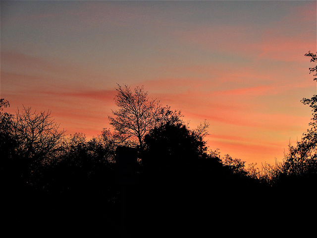 le beau ciel du soir,