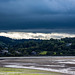 Black clouds over the River Conway estuary