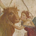 Detail of the Europa and the Bull Wall Painting in the Naples Archaeological Museum, July 2012