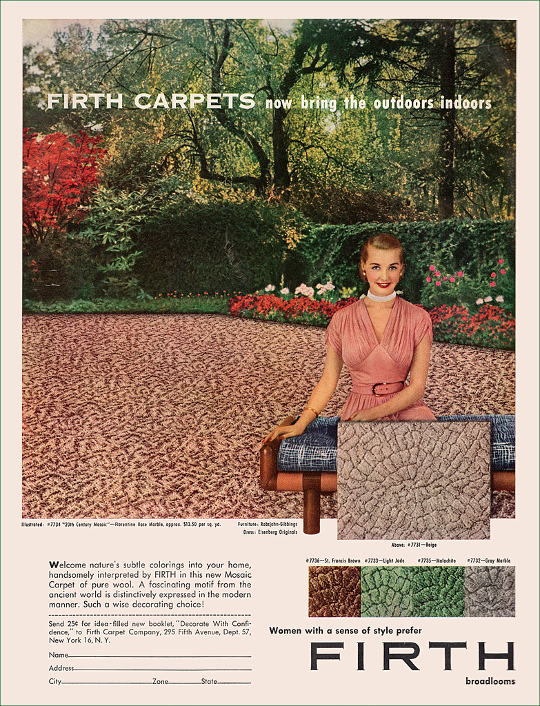 Firth Carpet Ad, c1955