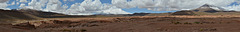 Bolivian Altiplano, Panorama of Volcanic Lava Fields of Ollagüe and Sarapuro