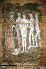 Detail of the Wenhaston Doom Painting, Saint Peter's Church, Wenhaston, Suffolk