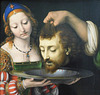 Detail of Salome with the Head of John the Baptist by Solario in the Metropolitan Museum of Art, February 2019