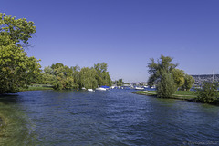 Bick von der 'Blauen Brücke' in Richtung Zürich (© Buelipix)