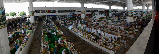 Ashgabat, Inside the Central Market "Gulistan"