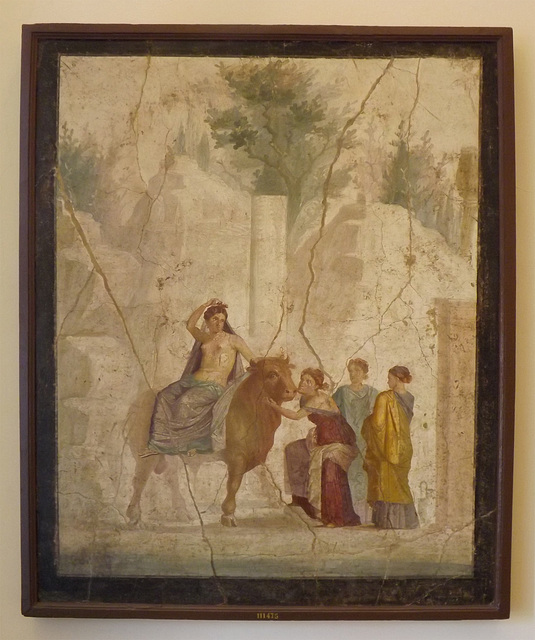 Europa and the Bull Wall Painting in the Naples Archaeological Museum, July 2012