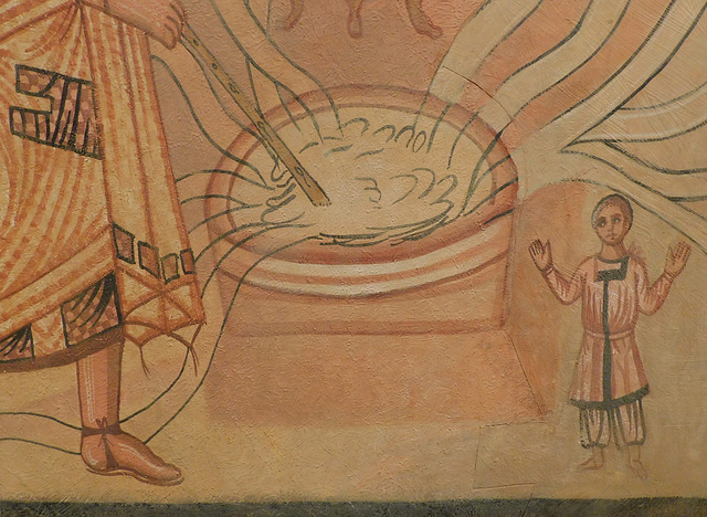 Detail of the Wilderness Encampment and the Miraculous Well in the Metropolitan Museum of Art, June 2019
