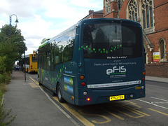 DSCF4979 Arriva the Shires electric bus  KP63 TDX in Wolverton - 1 Sep 2016