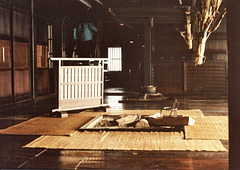 Fireplace area in an old house