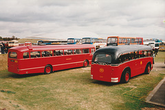Preserved Midland Red 5901 (MHA 901F) and 3301 (KHA 301) at Showbus, Duxford - 26 Sep 2004