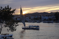Felucca On The Nile At Sunset