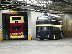 East Yorkshire 910 (YX11 DVW) and 644 (VKH 44) at the Hull garage – 3 May 2019 (P1010549)