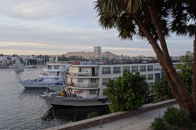 Cruise Boats Moored At Aswan