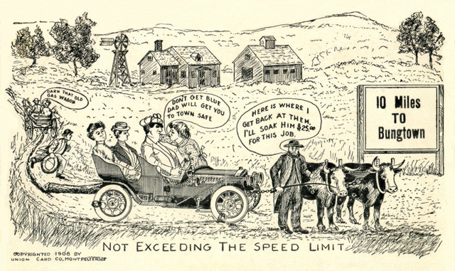 Not Exceeding the Speed Limit in 1908