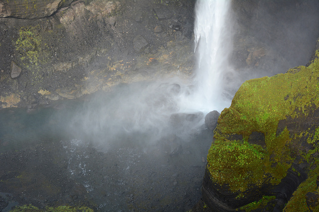 Iceland, The Haifoss Waterfall Close-Up