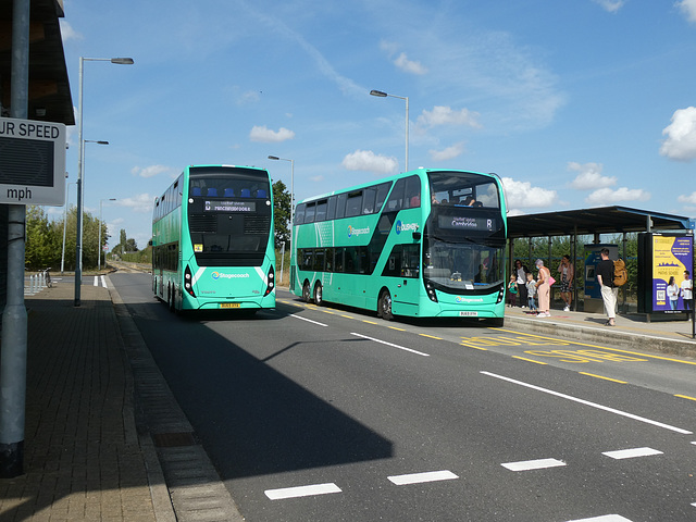 Stagecoach East 13902 (BU69 XYA) and 13908 (BU69 XYH) at Longstanton P&R - 1 Sep 2022 (P1130118) Stagecoach East 13902 (BU69 XYA) and 13908 (BU69 XYH) at Longstanton P&R - 1 Sep 2022 (P1130118)