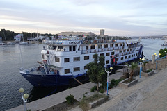 Cruise Ship Moored At Aswan