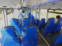 On board Stagecoach East 13902 (BU69 XYA) on the Cambridgeshire Guided Busway - 1 Sep 2022 (P1130138)