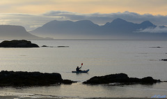 Evening paddle between the Islands