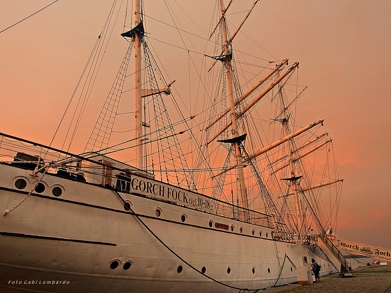 the GORCH FOCK in Stralsund