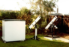 Boley Drive Observatory with club scope (circa 1980)