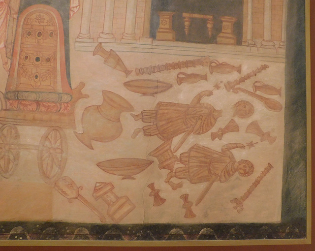 Detail of the Destruction of Dagon Before the Ark of the Covenant in the Metropolitan Museum of Art, June 2019