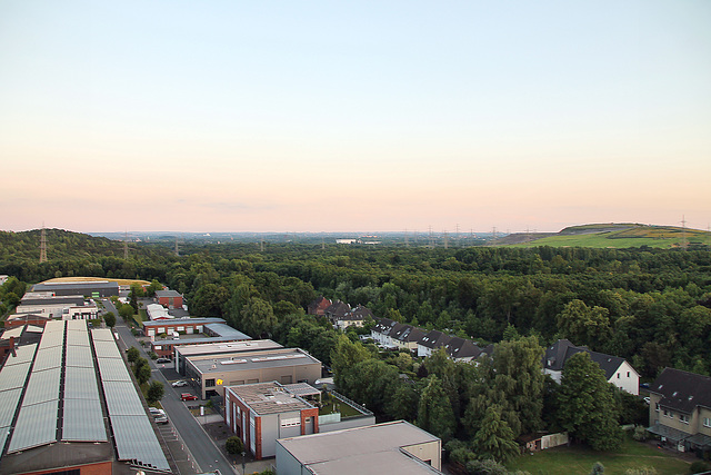 Aussicht vom Doppelbockgerüst Schacht 7 (Zeche Ewald 1/2/7, Herten) / 28.06.2025