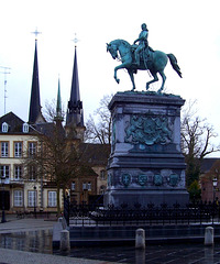 LU - Luxemburg - Reiterstatue von Großherzog Wilhelm II.