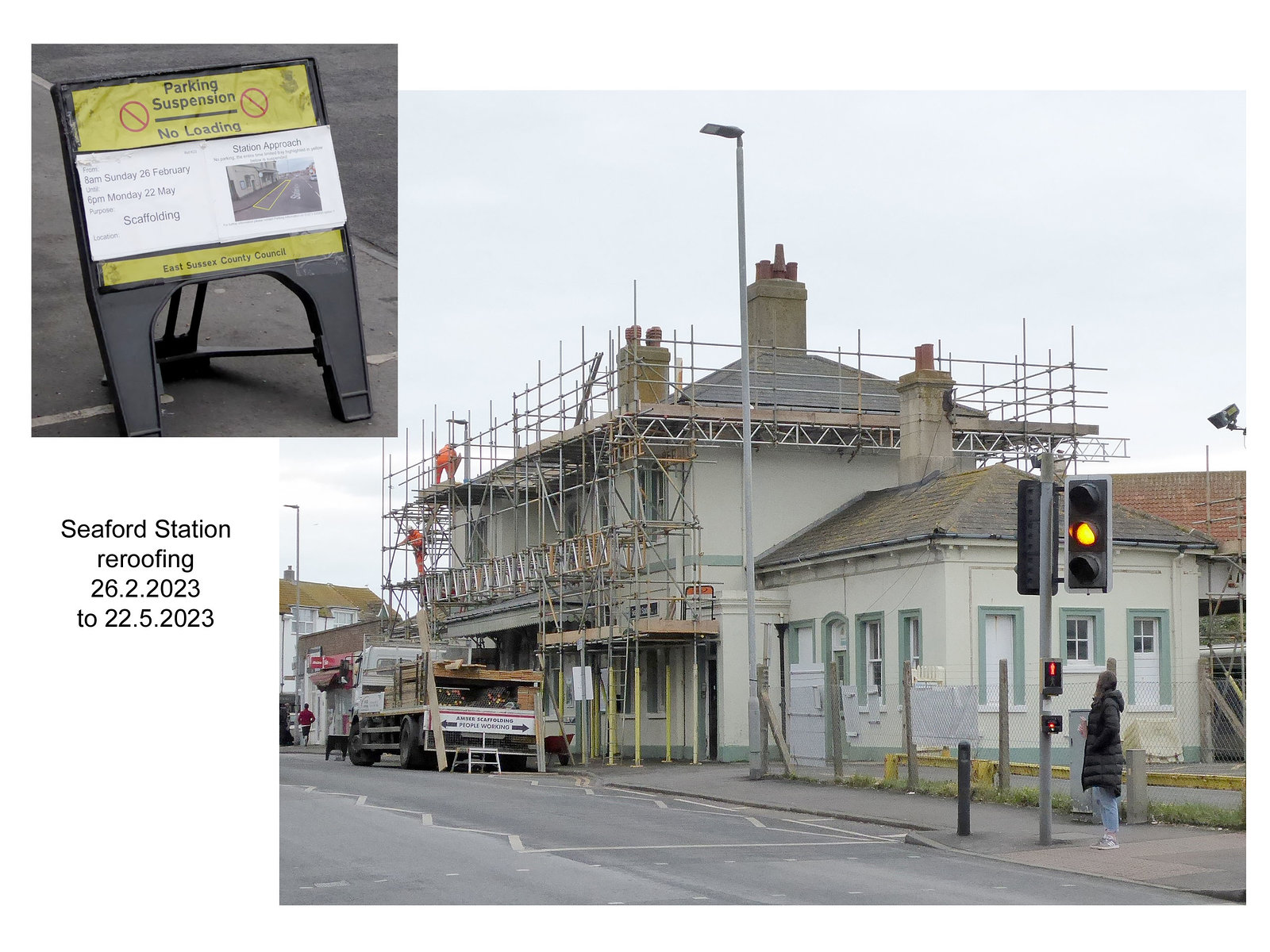 Seaford station reroofing spring 2023